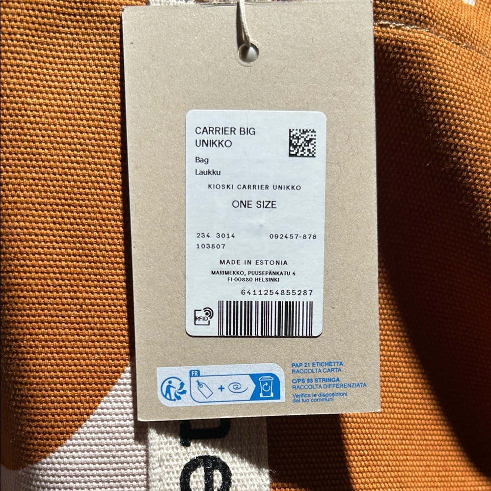 Marimekko Carrier Big Unikko Tote - Picture 4 of 6